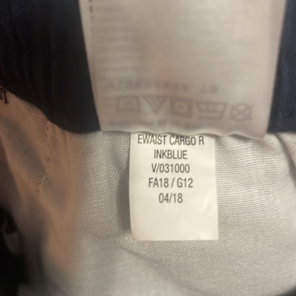 Old Navy Blue built in flex relaxed slim pull on cargo pants boys size XL 14-16 - Picture 14 of 16